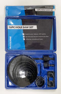 HOLE SAW SET 16pc CARBON STEEL SIZES 19-127mm - TOOLZONE KDPHS034