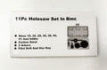 HOLE SAW SET 11pc CARBON STEEL SIZES 19-64mm - TOOLZONE KDPHS042