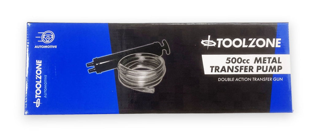 METAL TRANSFER PUMP 500cc WITH 2.4m HOSE - TOOLZONE KDPHW006