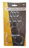 HOSE CLIPS ASSORTED SET 12pc 6-51mm - TOOLZONE KDPHW067