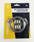 HOSE CLAMP KIT 8pc STAINLESS STEEL 3m x 8mm - TOOLZONE KDPHW135