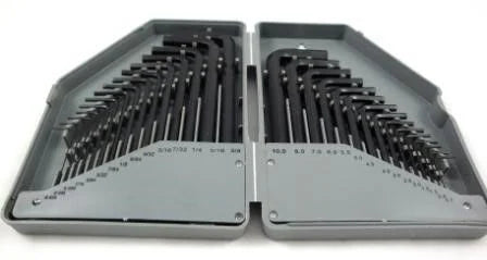HEX KEY SET METRIC AND AF 30pc IN CASE LONG AND SHORT ARM - TOOLZONE KDPHX023