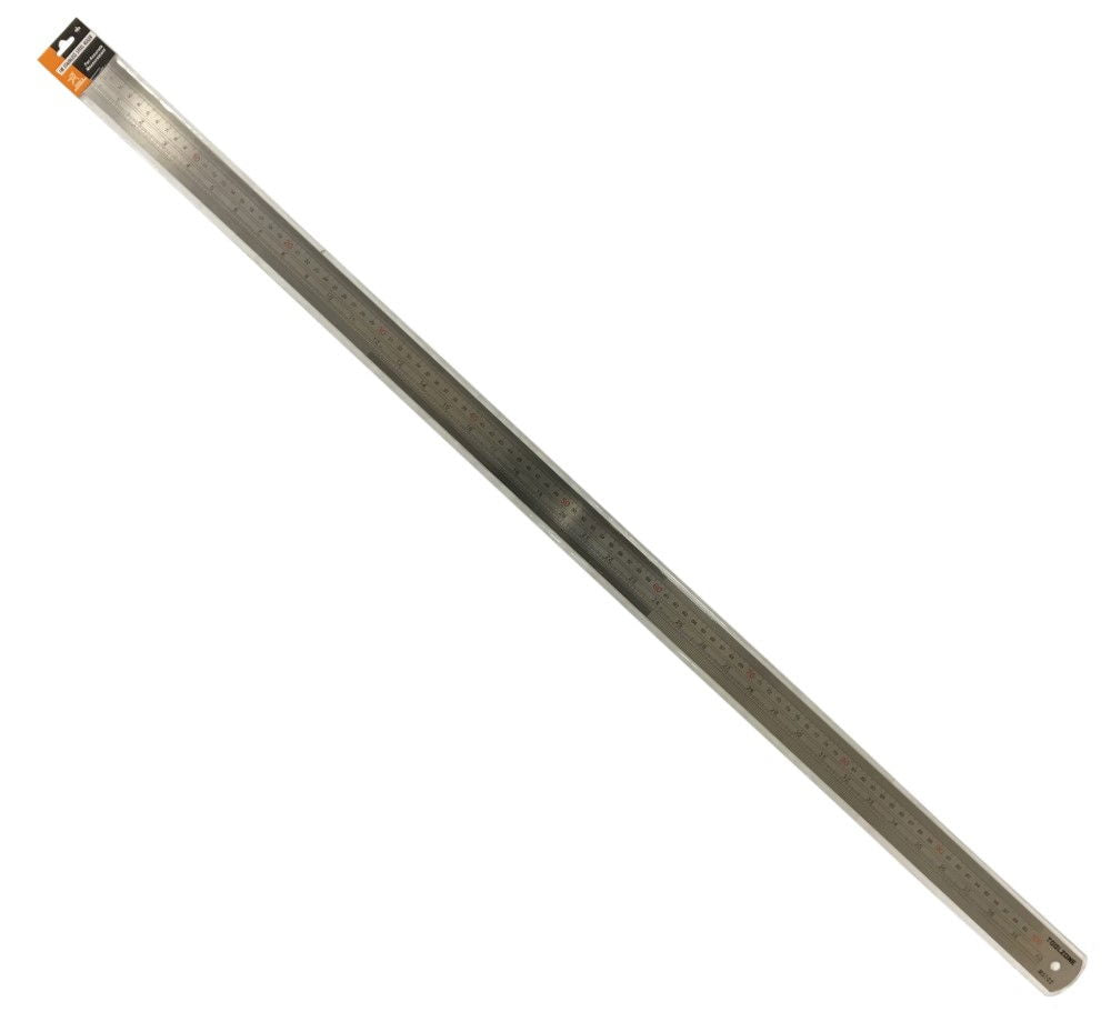 STAINLESS STEEL RULER 1m 1.5mm THICKNESS METRIC AND IMPERIAL - TOOLZONE KDPMS102