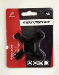 4 WAY UTILITY KEY FOR GAS ELECTRIC METER CUPBOARDS STOP COCKS RADIATORS - TOOLZONE KDPPB058