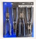 CIRCLIP PLIERS SET 4PC 13 INTERNAL AND EXTERNAL STRAIGHT AND BENT - TOOLZONE KDPPL243