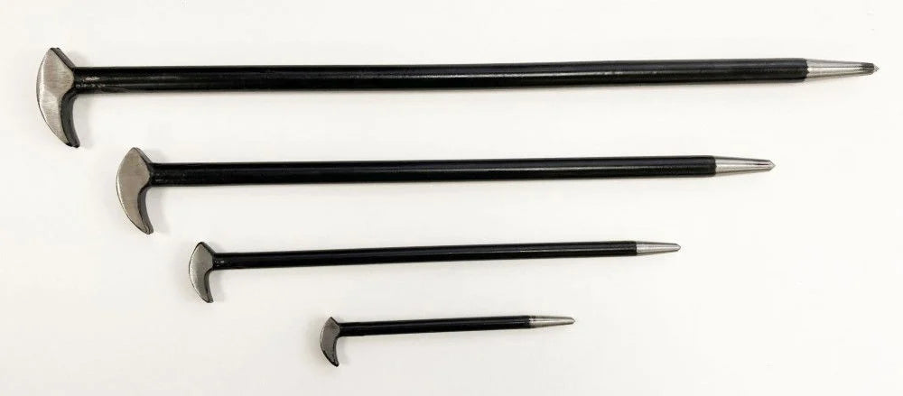 PRY BAR SET HEEL & TOE 4PC 6, 12, 16, 20 DROP FORGED - TOOLZONE KDPPN087