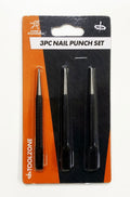 NAIL PUNCH SET 3PC 1/16, 3/32, 1/8 ALLOY STEEL - TOOLZONE KDPPN096