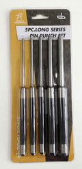 PIN PUNCH SET PARALLEL 5PC 1/8, 3/16, 1/4, 5/16, 3/8 HARDENED STEEL - TOOLZONE KDPPN100