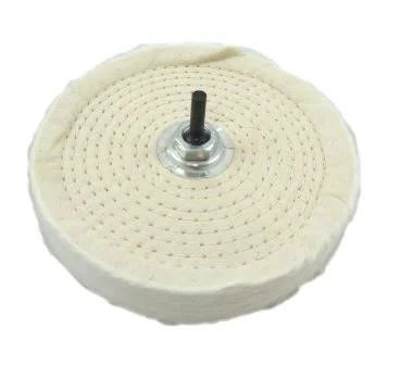 BUFFING MOP 6 COTTON CALICO 80 LAYERS WITH ARBOUR AND FLANGES - TOOLZONE KDPPW065