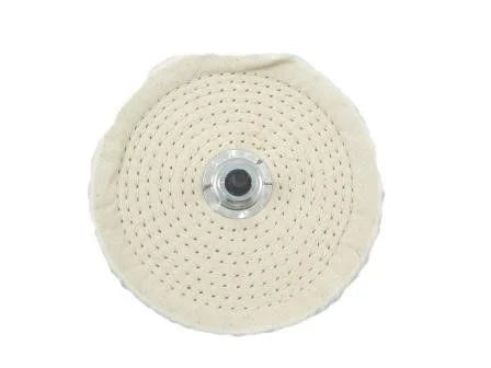 BUFFING MOP 6 COTTON CALICO 80 LAYERS WITH ARBOUR AND FLANGES - TOOLZONE KDPPW065