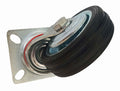 CASTOR SWIVEL 3 72mm RUBBER WHEEL STEEL PLATE 25kg - TOOLZONE KDPRM007