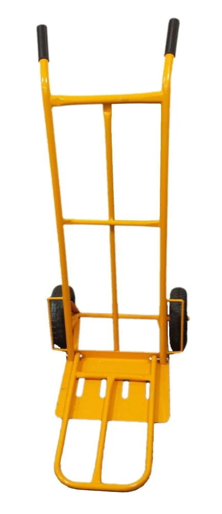 SACK TRUCK HEAVY DUTY YELLOW FOLD DOWN PLATE 200kg 1250x650x580mm - TOOLZONE KDPRM019