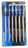 STAR SCREWDRIVER SET 6PC 250mm T10-T30 - TOOLZONE KDPSD089