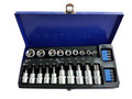STAR BITS AND E SOCKET SET 27PC 3/8 1/2 - TOOLZONE KDPSD128