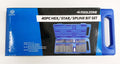 HEX STAR SPLINE BIT SET 40PC 30mm 75mm 3/8 1/2 DRIVE - TOOLZONE KDPSD140