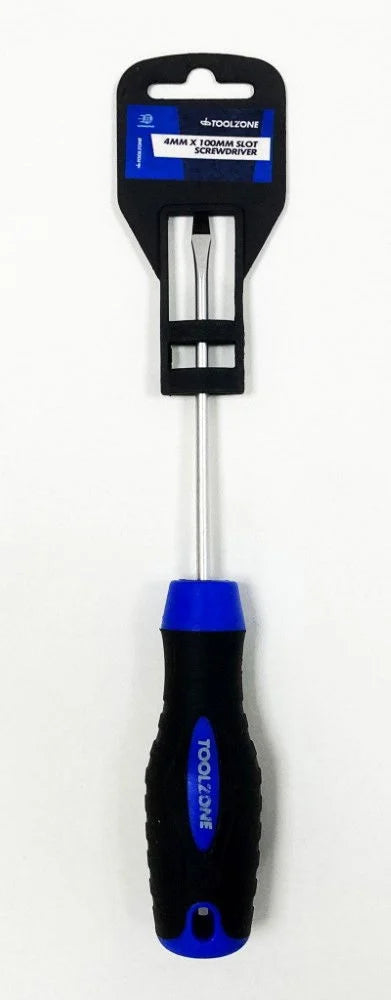 SLOT SCREWDRIVER 4mm x 100mm - TOOLZONE KDPSD302