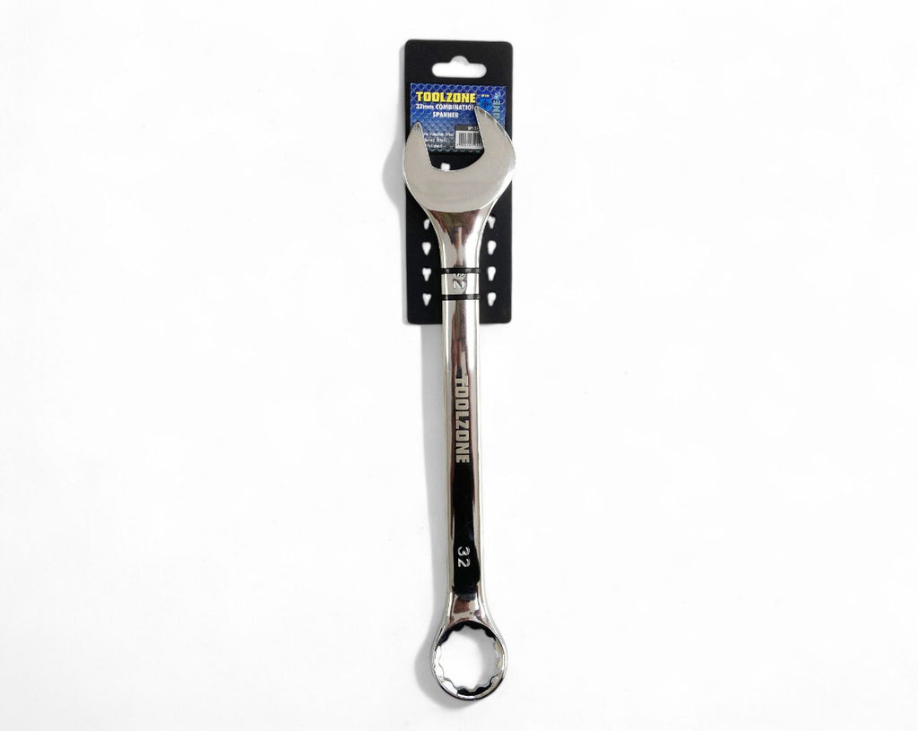 COMBINATION SPANNER 32mm POLISHED CHROME VANADIUM - TOOLZONE KDPSP120