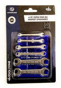 OPEN ENDED MIDGET SPANNER SET 6pc BA DOUBLE ENDED SATIN FINISH - TOOLZONE KDPSP146
