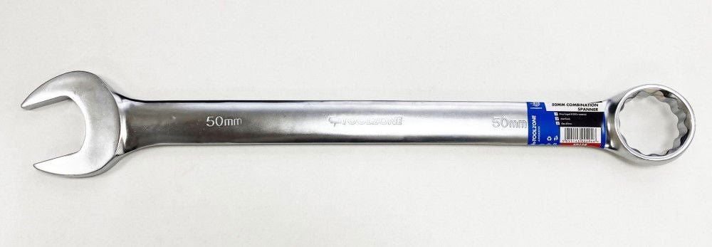 COMBINATION SPANNER 50mm 6150CRV MATT FINISH - TOOLZONE KDPSP188