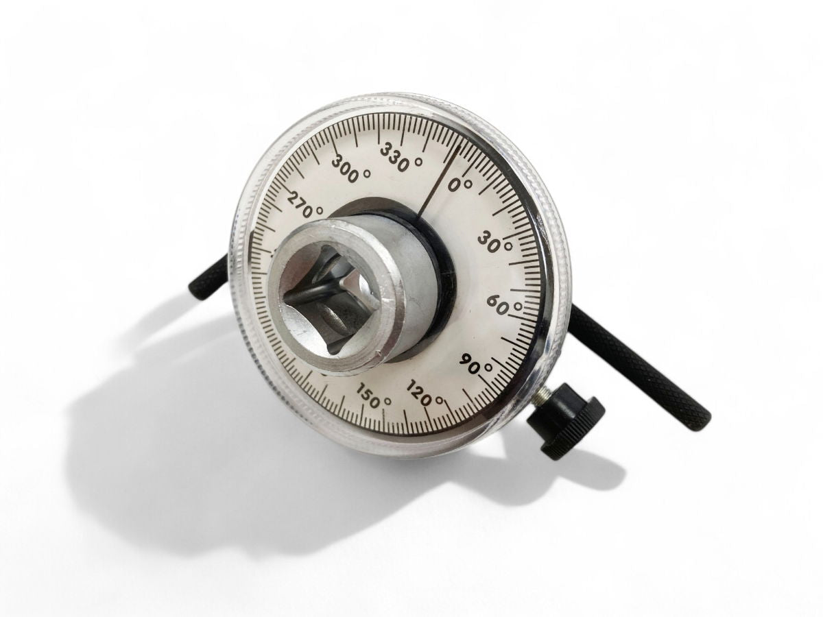 ANGULAR TORQUE GAUGE 1/2 DRIVE CHROME VANADIUM 2 DEGREE GRADUATIONS - TOOLZONE KDPSS008