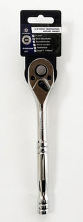 RATCHET HANDLE 3/8 DRIVE PROFESSIONAL POLISHED 200mm CRV QUICK RELEASE - TOOLZONE KDPSS053
