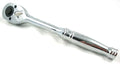 RATCHET HANDLE 1/2 DRIVE PROFESSIONAL POLISHED 250mm CRV QUICK RELEASE - TOOLZONE KDPSS054