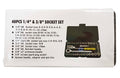 SOCKET SET 1/4 & 3/8 DRIVE BASIC 40 PIECES METRIC & AF - TOOLZONE KDPSS101