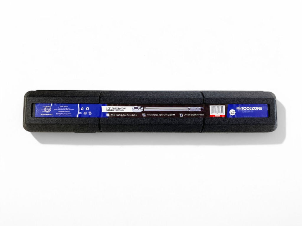 TORQUE WRENCH 1/2 DRIVE 42-210nm 460mm HEAT TREATED STEEL - TOOLZONE KDPSS268