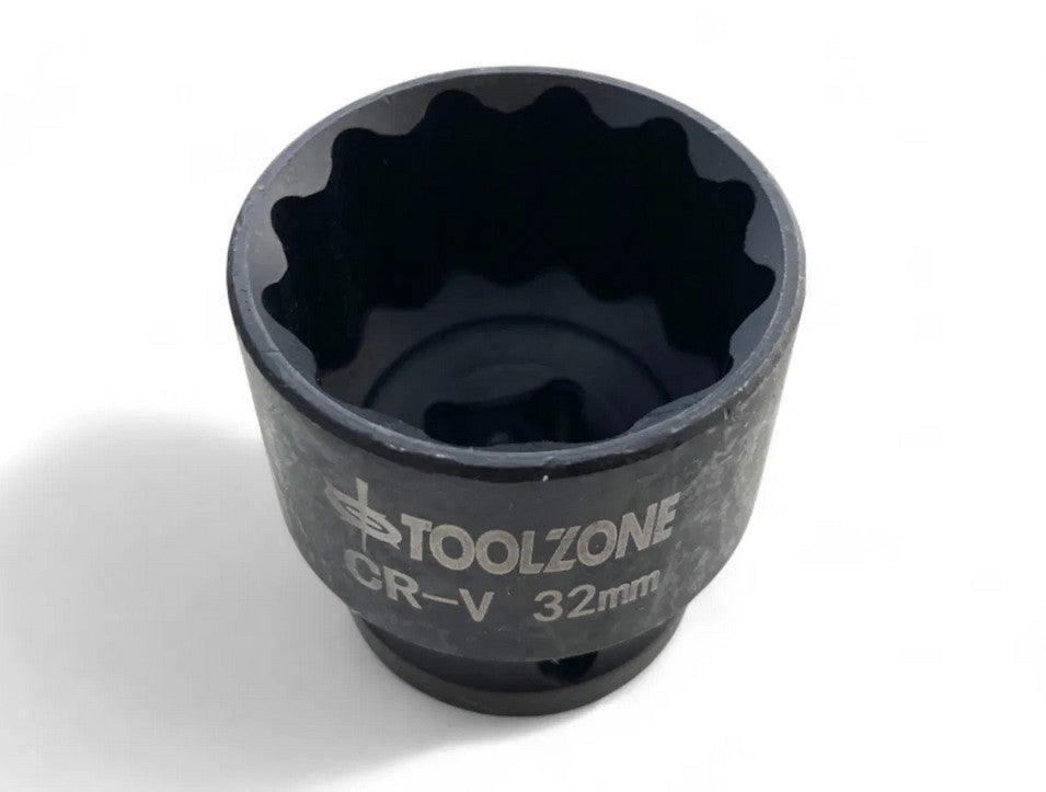32mm IMPACT SOCKET 1/2inc 12-POINT SHALLOW CR-V - TOOLZONE KDPSS272