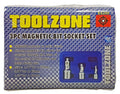 MAGNETIC BIT SOCKET DRIVER SET 3 PIECES 1/4 3/8 1/2 DRIVE - TOOLZONE KDPSS290