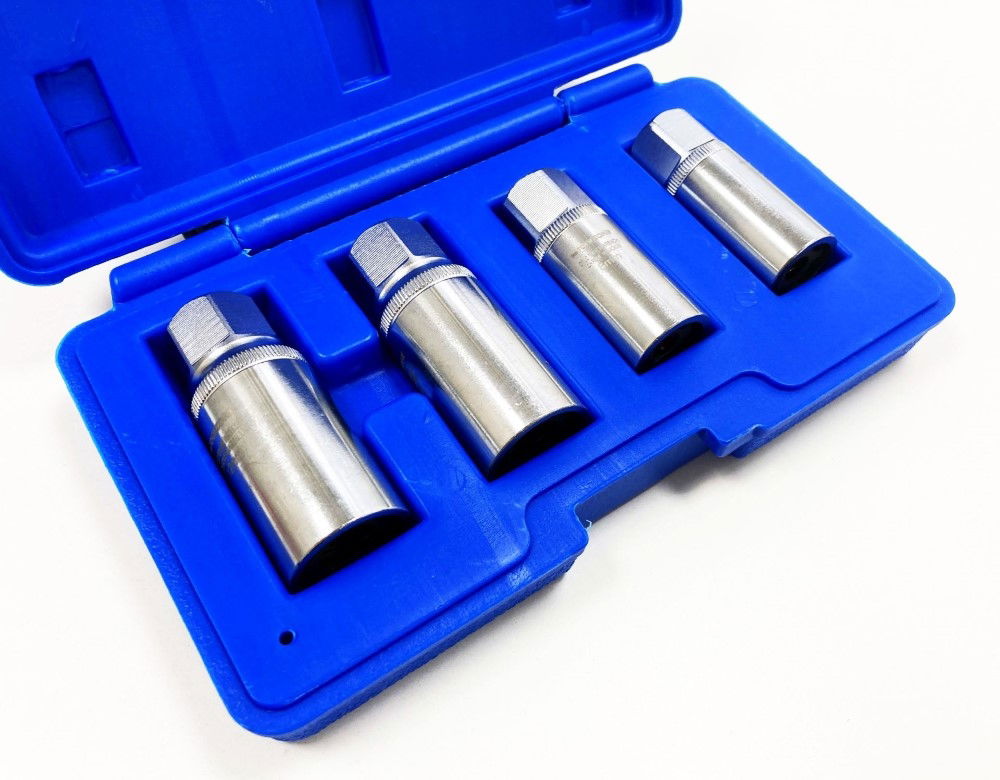 STUD EXTRACTOR SET 4 PIECES 1/2 DRIVE 6mm-12mm - TOOLZONE KDPSS292