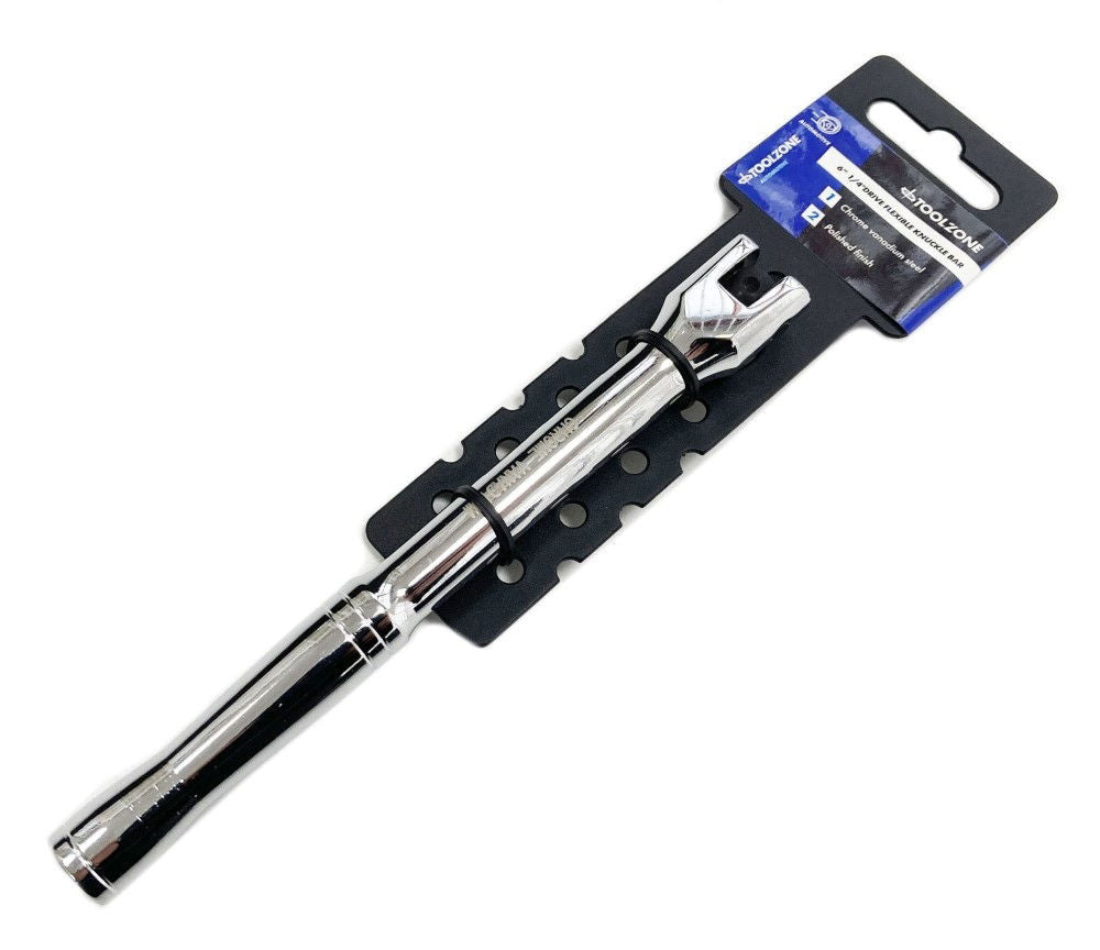 FLEXIBLE KNUCKLE BAR 1/4 DRIVE 150mm CRV - TOOLZONE KDPSS317