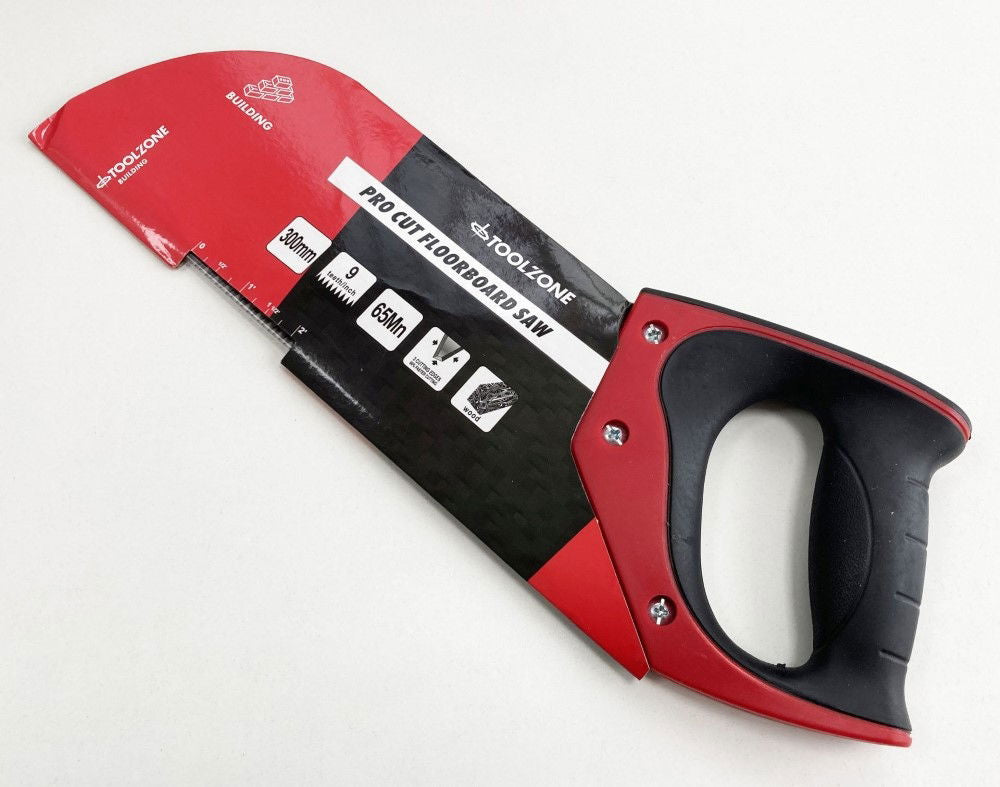 FLOORBOARD SAW 12 9 TPI 65Mn SOFT GRIP HANDLE - TOOLZONE KDPSW146