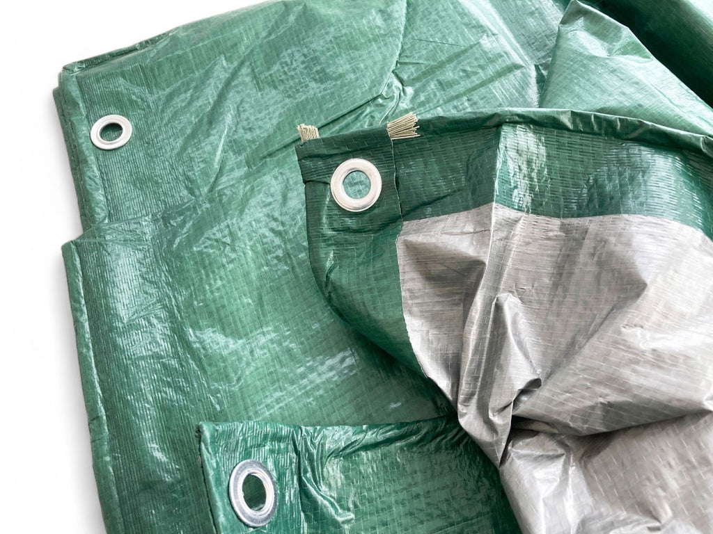 TARPAULIN 3.5m x 5.4m POLYETHYLENE WITH EYELETS - TOOLZONE KDPTL009