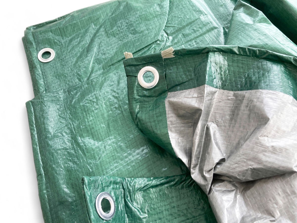 TARPAULIN 3.5m x 5.4m POLYETHYLENE WITH EYELETS - TOOLZONE KDPTL009