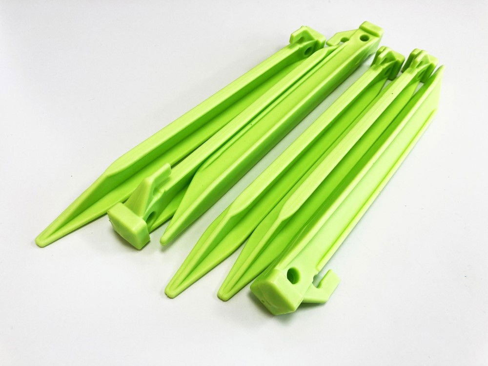PLASTIC TENT PEG SET 225mm PACK OF 6 - TOOLZONE KDPTL024