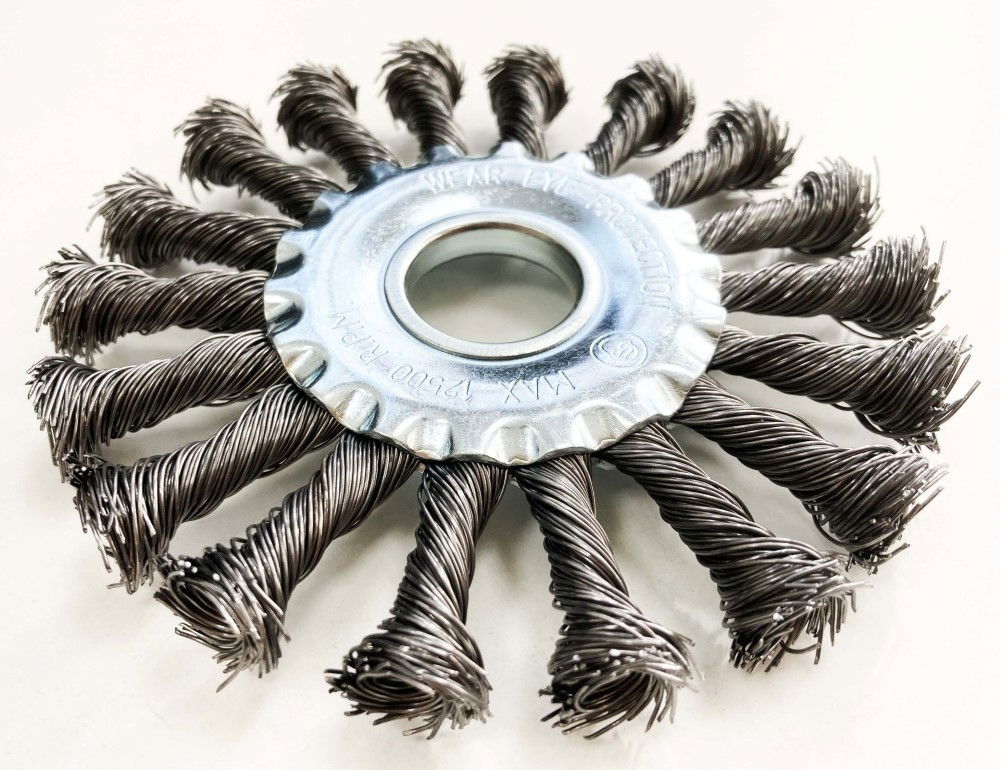 TWIST KNOT WIRE WHEEL 115 x 22.2mm - TOOLZONE KDPWB011