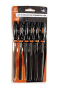WARDING FILE SET 6PC BEARING STEEL 175 x 5mm - TOOLZONE KDPWW203