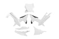 PLASTIC KIT 6PCS KTM SX SXF XC XC-F 2025, R-TECH R-KITKTM-BN0-025 WHITE BLACK