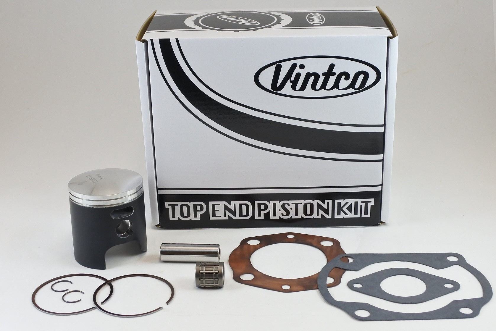 TOP END PISTON KIT 76-78 HONDA CR 125 57.0mm 1.0mm OVER VINTCO KTH02-1.0