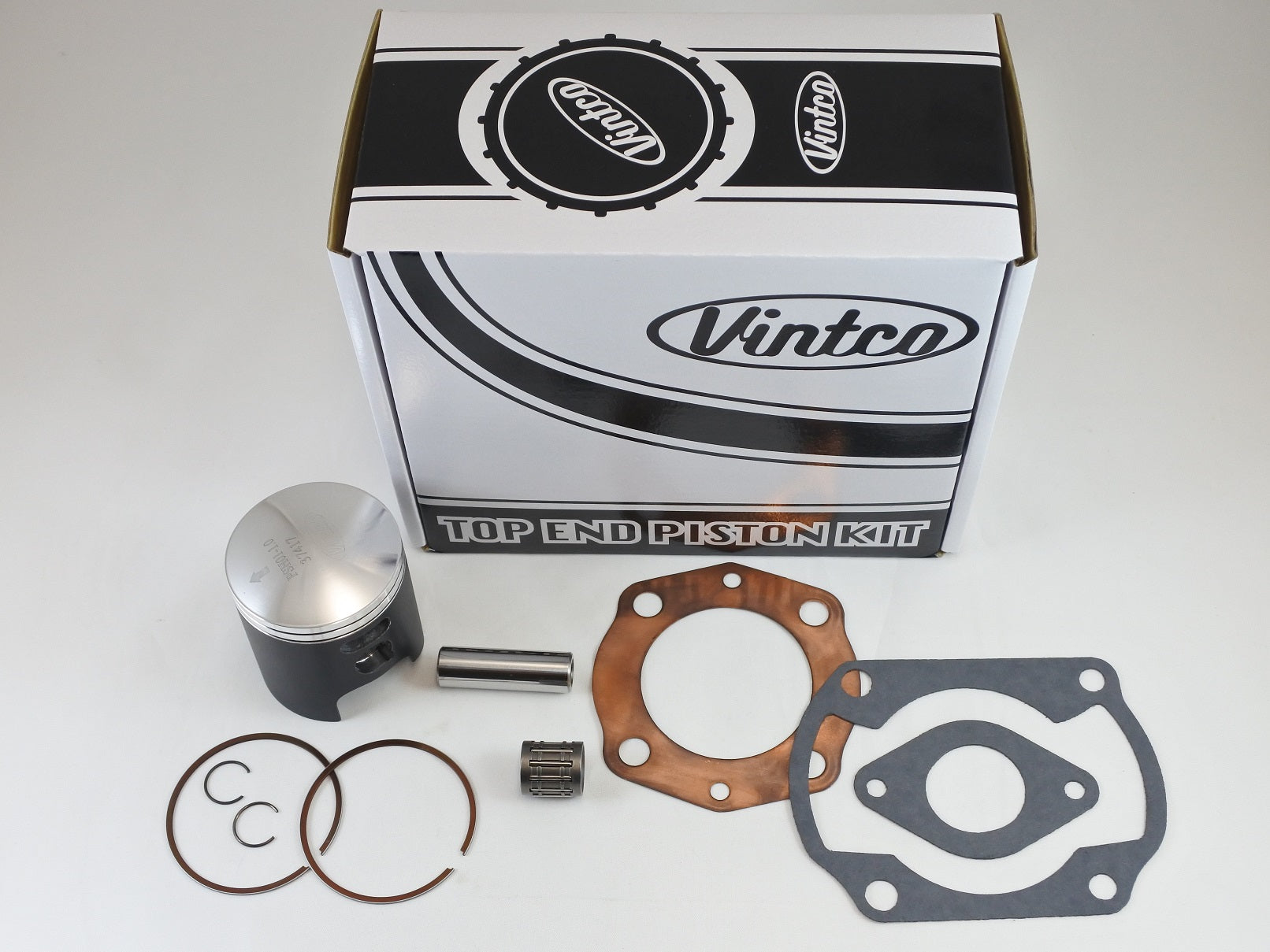 TOP END PISTON KIT 76-78 HONDA CR 125 57.0mm 1.0mm OVER VINTCO KTH02-1.0