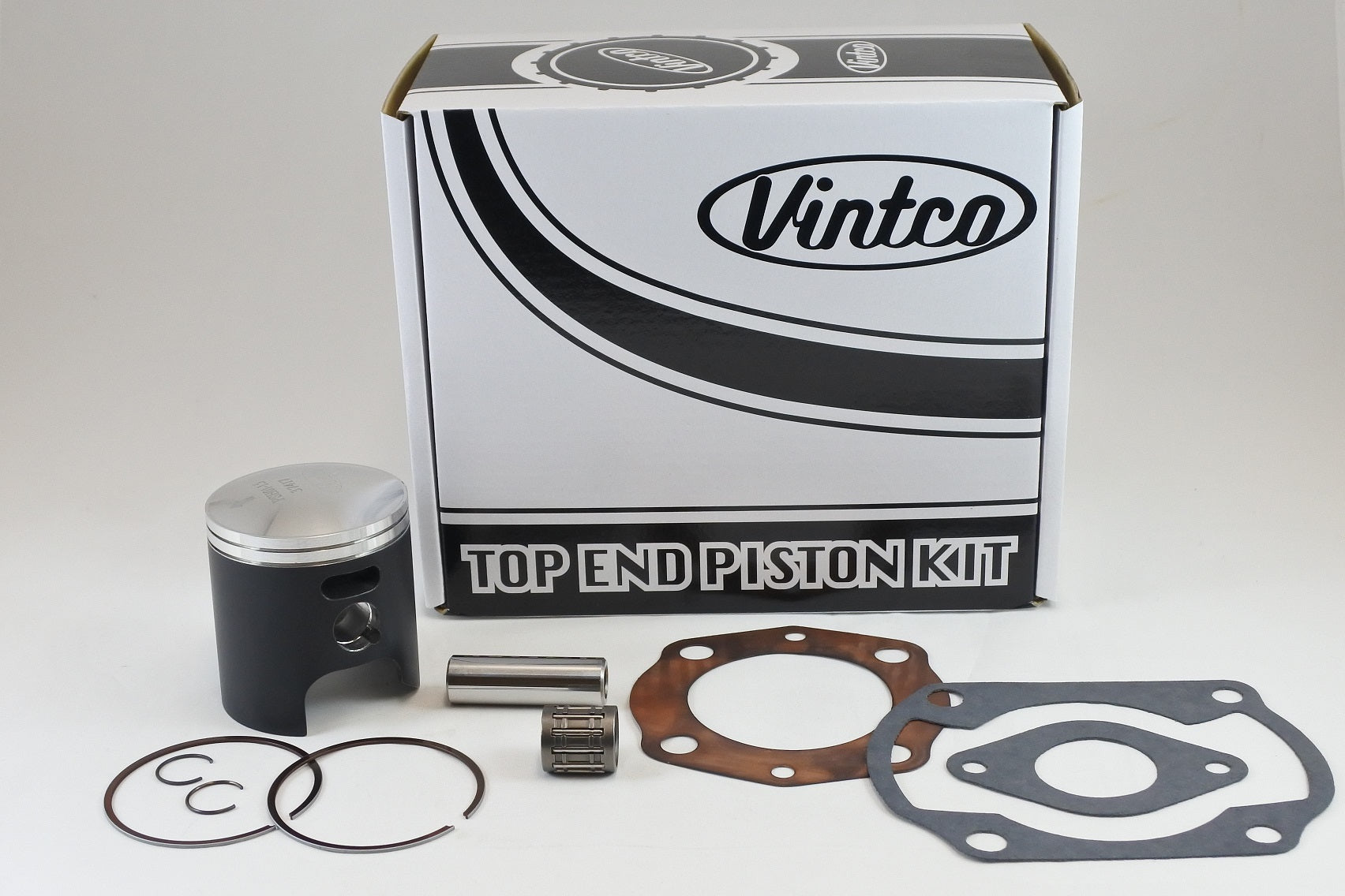 TOP END PISTON KIT 76-78 HONDA CR 125 57.5mm 1.5mm OVER VINTCO KTH02-1.5