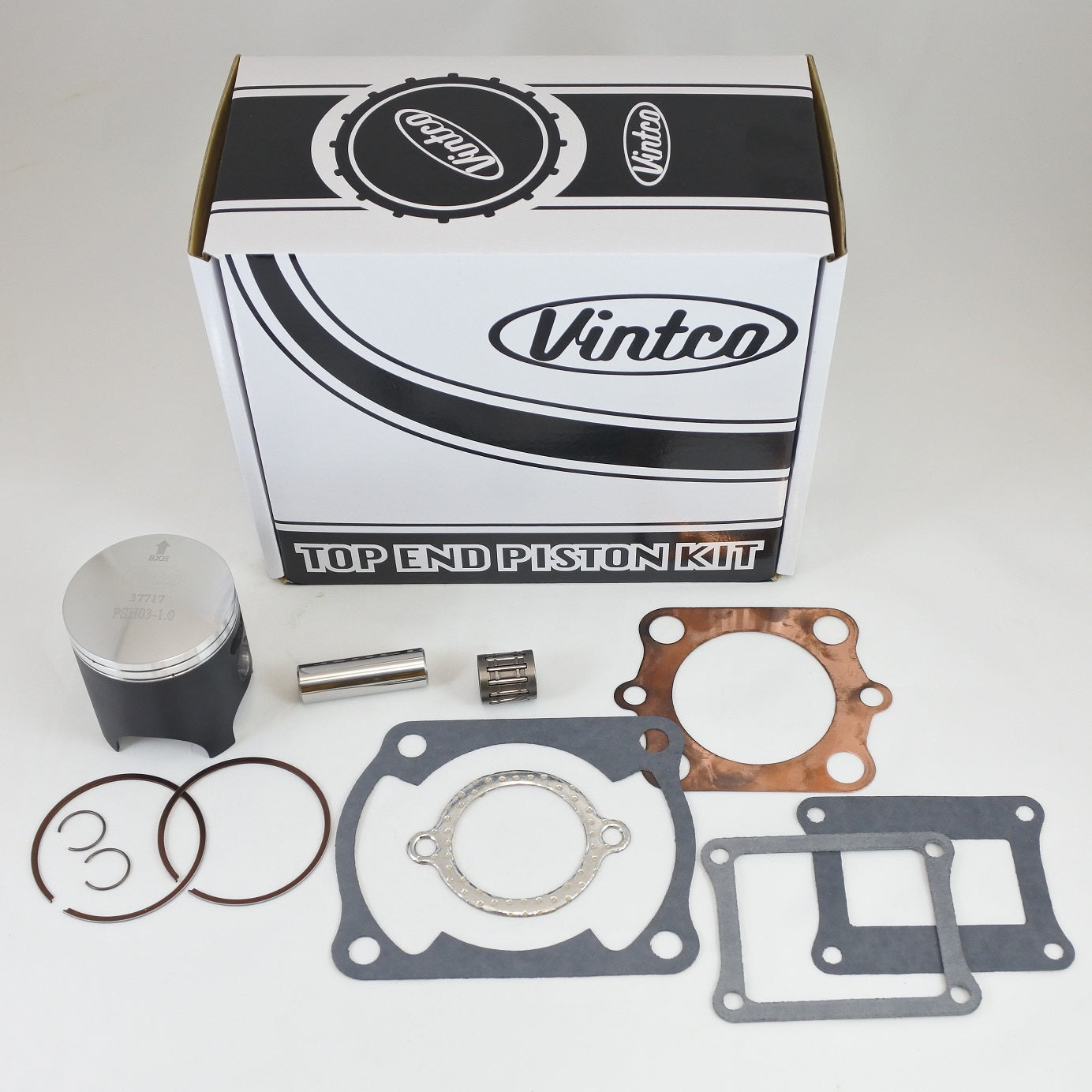 TOP END PISTON KIT 80-80 HONDA CR 125 56.5mm 1.0mm OVER VINTCO KTH04-1.0