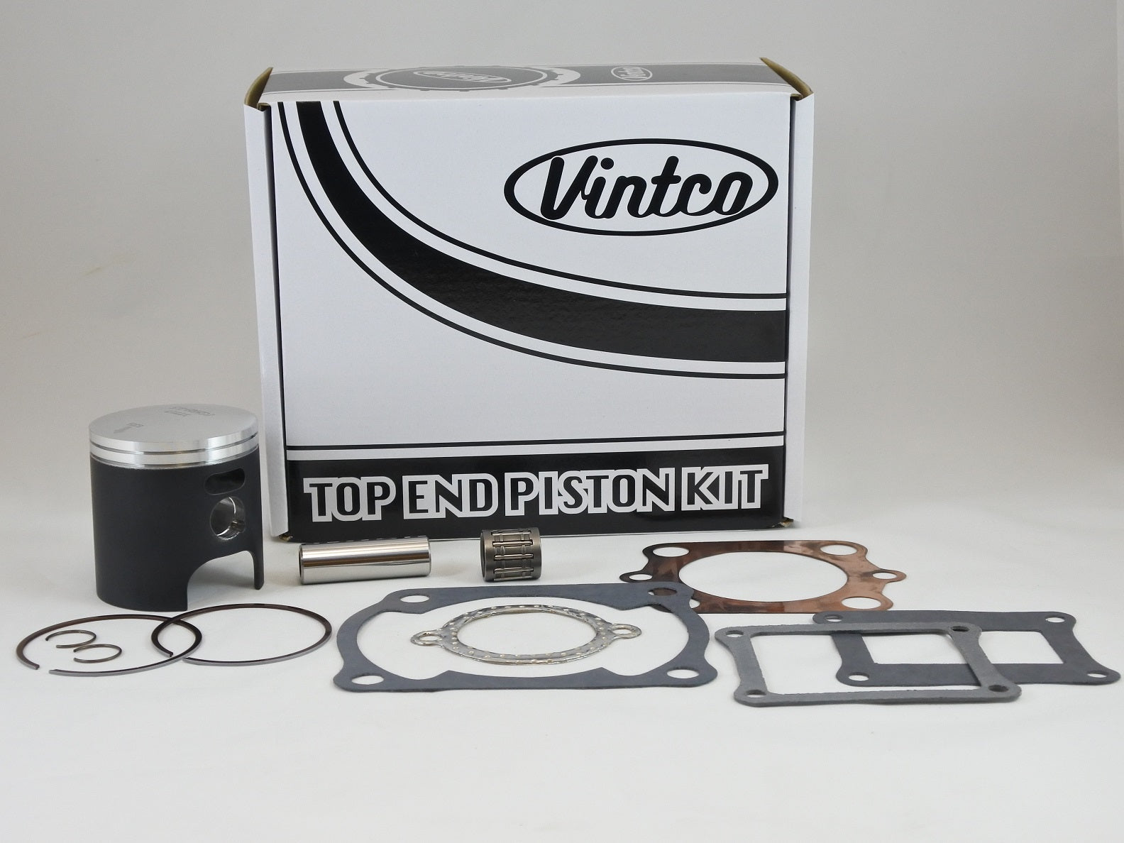 TOP END PISTON KIT 80-80 HONDA CR 125 57.0mm 1.5mm OVER VINTCO KTH04-1.5