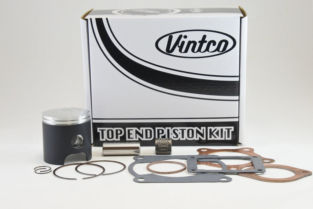 TOP END PISTON KIT 78-79 KAWASAKI KX 125 57.0mm 1.0mm OVER VINTCO KTK04-1.0