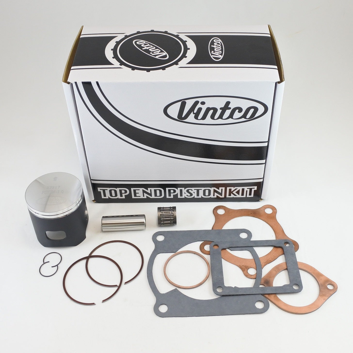 TOP END PISTON KIT 78-79 KAWASAKI KX 125 57.0mm 1.0mm OVER VINTCO KTK04-1.0