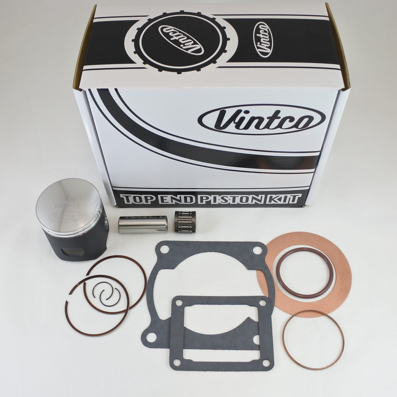 TOP END PISTON KIT 81-81 KAWASAKI KX 125 57.5mm 1.5mm OVER VINTCO KTK06-1.5