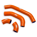 COOLANT HOSE 3 PIECE KIT ORANGE 23-25 KTM HUSQ GAS 125 OEM DESIGN SAMCO KTM-131-OR
