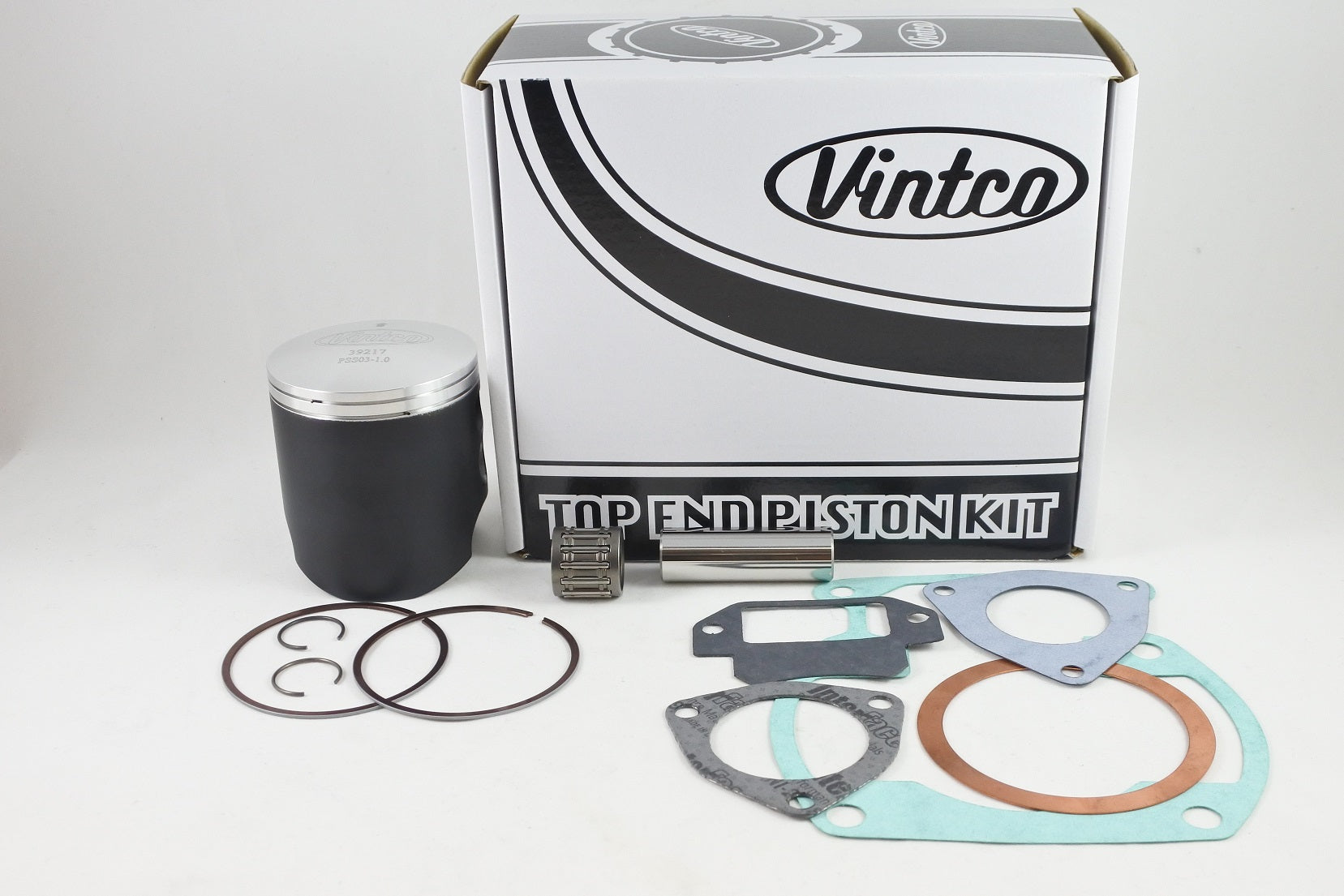 TOP END PISTON KIT 77-79 SUZUKI PE RM 250 68.0mm 1.0mm OVER VINTCO KTS03-1.0