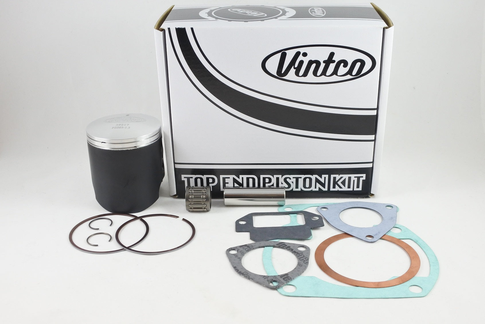 TOP END PISTON KIT 77-79 SUZUKI PE RM 250 68.5mm 1.5mm OVER VINTCO KTS03-1.5